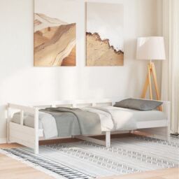 Berkfield Home Daybed without Mattress White 80x200 cm Solid Wood Pine - thumbnail 1