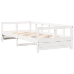 Berkfield Home Daybed without Mattress White 80x200 cm Solid Wood Pine - thumbnail 3