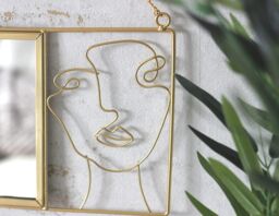 Marco Paul Gold Wall Mirror & Jewellery Holder Wall Art for Bedroom - thumbnail 5