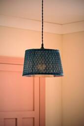 ValueLights Malina Double Teal Pleated Tapered Easy Fit Lamp Shade - Size: Large - thumbnail 2