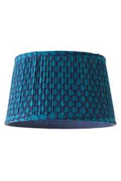 ValueLights Malina Double Teal Pleated Tapered Easy Fit Lamp Shade - Size: Large - thumbnail 6