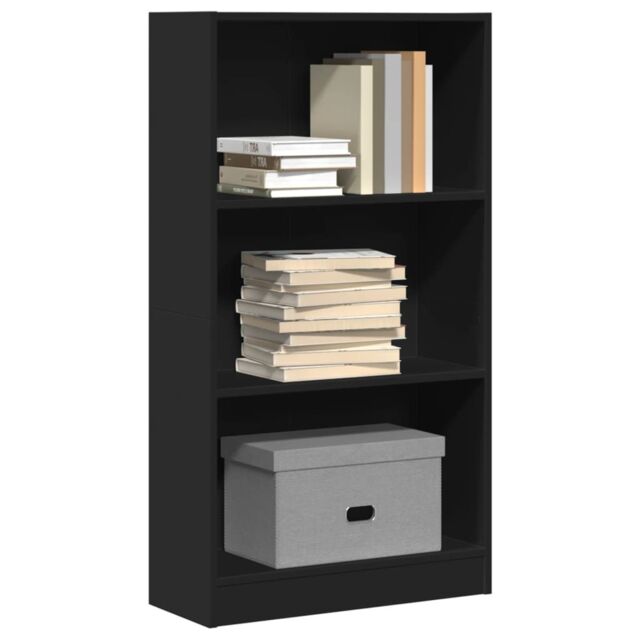 Berkfield Home Bookcase Black 60x24x109 cm Engineered Wood - Size: 60 x 24 x 109 cm - image 1