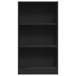 Berkfield Home Bookcase Black 60x24x109 cm Engineered Wood - Size: 60 x 24 x 109 cm - thumbnail 4