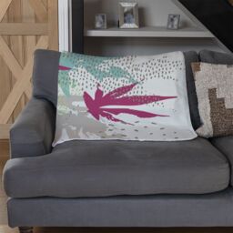 Benjamin Tate Design Japanese Maple Blanket in Natural - Size: 120 cm x 150 cm - thumbnail 2