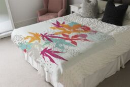 Benjamin Tate Design Japanese Maple Blanket in Natural - Size: 120 cm x 150 cm - thumbnail 3