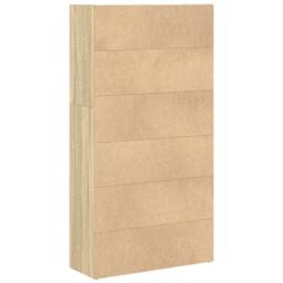 Berkfield Home Bookcase Sonoma Oak 80x30x152 cm Engineered Wood in Brown - Size: 80 x 30 x 152 cm - thumbnail 6