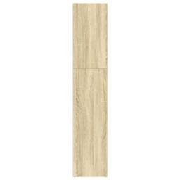 Berkfield Home Bookcase Sonoma Oak 80x30x152 cm Engineered Wood in Brown - Size: 80 x 30 x 152 cm - thumbnail 5