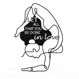 Decortie Do in Love' Modern Metal Wall Art Home Decorative Ornament in Black - thumbnail 2