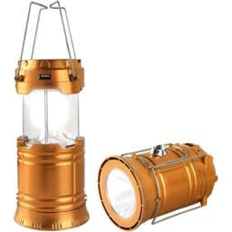 NESTLUNE Gold Collapsible Solar Camping Lantern LED Solar - thumbnail 1