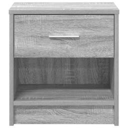 Berkfield Home Bedside Cabinets 2 pcs with Drawer Grey Sonoma 39x28x41 cm - Size: 39 x 28 x 41 cm - thumbnail 4