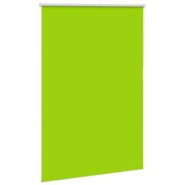 Berkfield Home Roller Blind Blackout Yellow 130x210 cm Fabric Width 126.6 cm Pol… in Bright Green