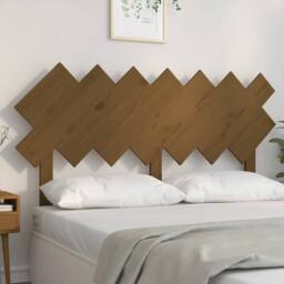 Berkfield Home Beautiful Bed Headboard Honey Brown 151.5x3x81 cm Solid Wood Pine - thumbnail 2