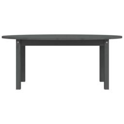 Berkfield Home Coffee Table Grey 110x55x45 cm Solid Wood Pine - Size: 110 x 55 x 45 cm - thumbnail 5