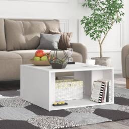 Berkfield Home Coffee Tables 4 pcs White 33x33x33 cm Engineered Wood - Size: 33 x 33 x 33 cm - thumbnail 3