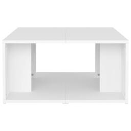 Berkfield Home Coffee Tables 4 pcs White 33x33x33 cm Engineered Wood - Size: 33 x 33 x 33 cm - thumbnail 6