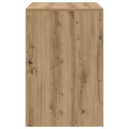 Berkfield Home Elegant Writing Desk Artisan oak MDF 100 x 50 x 76 cm Simple in Brown - thumbnail 6