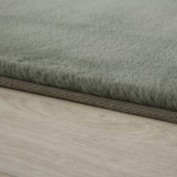 Desire Rugs Plushtale Washable Low Pile Living Room Area Rug - Fluffy Super Soft in Green - Size: 60 cm x 100 cm - thumbnail 4
