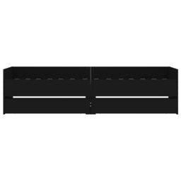 Berkfield Home Bed Frame with Drawers without Mattress Black 90x190 cm Single - thumbnail 6