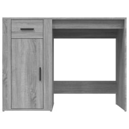 Berkfield Home Desk Grey Sonoma 100x49x75 cm Engineered Wood - Size: 100 x 49 x 75 cm - thumbnail 6
