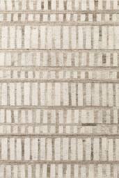 THE RUGS Vikosa Wool Rug Linara Handcrafted Cream Brown Abstract - Size: 200 cm x 300 cm