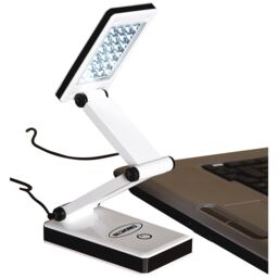 mysmartbuy Folding LED Touch Control Lamp - Battery or Mains Powered Super Bright Compact Portable Desk or Bedside Table Light with 24 LEDs in White - thumbnail 3