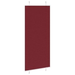 Berkfield Home Pleated Blind Bordeaux Red 95x200 cm Fabric Width 94.4 cm Polyester - thumbnail 4