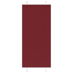 Berkfield Home Pleated Blind Bordeaux Red 95x200 cm Fabric Width 94.4 cm Polyester