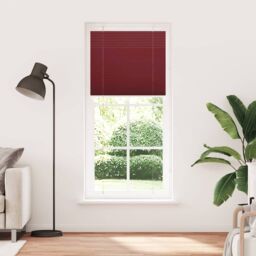 Berkfield Home Pleated Blind Bordeaux Red 95x200 cm Fabric Width 94.4 cm Polyester - thumbnail 2