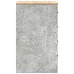 Berkfield Home Garage Storage Cabinet Concrete Grey 30x51x85 cm Solid Wood Pine - Size: 30 x 51 x 85 cm - thumbnail 7