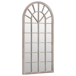 Berkfield Home Mirror Sand 90x45 cm Iron for Indoor Use in Beige - thumbnail 3