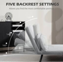 STILVORA Double Sofa Bed with 4-in-1 Convertible Design in Grey - thumbnail 6