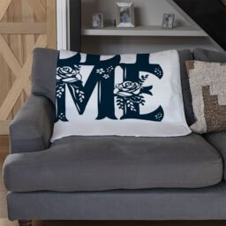 Benjamin Tate Design Home Sweet Home Type Blanket in Natural - Size: 120 cm x 150 cm - thumbnail 2