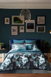 Ted Baker 'Painted Blooms' Cotton Duvet Cover Set - Size: Super King - thumbnail 1