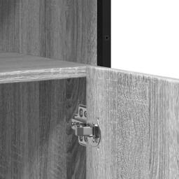 Berkfield Home Sideboard Grey Sonoma 100x35x76 cm Engineered Wood - Size: 100 x 35 x 76 cm - thumbnail 9