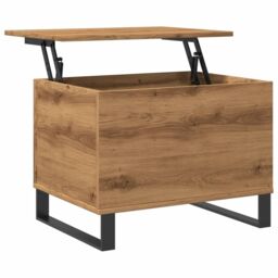 Berkfield Home Coffee Table Artisan Oak 60x44.5x45 cm Engineered Wood in Brown - thumbnail 5