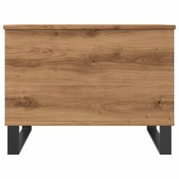 Berkfield Home Coffee Table Artisan Oak 60x44.5x45 cm Engineered Wood in Brown - thumbnail 4