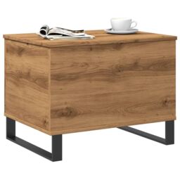 Berkfield Home Coffee Table Artisan Oak 60x44.5x45 cm Engineered Wood in Brown - thumbnail 3