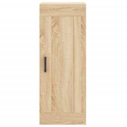 Berkfield Home Wall Mounted Cabinet Sonoma Oak 34.5x34x90 cm Engineered Wood in Light Brown - thumbnail 6