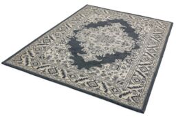 The Rug Shop UK Blue Handmade Wool Floral Traditional Easy To Clean Area Rug - Size: 160 cm x 230 cm - thumbnail 3