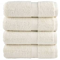 Berkfield Home Premium Guest Towels SOLUND 4 pcs Cream 30x50 cm 600 gsm - thumbnail 2