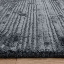 The Rug Shop UK Blue Handmade Wool Modern Plain Striped Easy To Clean Area Rug - Size: 160 cm x 230 cm - thumbnail 8