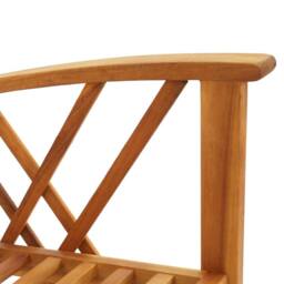 Berkfield Home 4 Piece Garden Lounge Set Solid Acacia Wood in Brown - thumbnail 9
