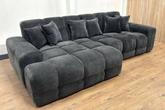 Stratus Interiors Jacob Modern Bubble Cloud Sofa for Stylish Living Rooms in Charcoal - image 1