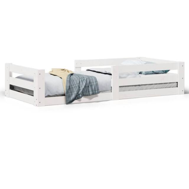 Berkfield Home Bed Frame without Mattress White 80x200 cm Solid Wood Pine - image 1