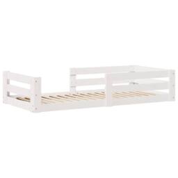Berkfield Home Bed Frame without Mattress White 80x200 cm Solid Wood Pine - thumbnail 3
