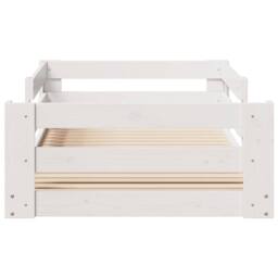 Berkfield Home Bed Frame without Mattress White 80x200 cm Solid Wood Pine - thumbnail 4