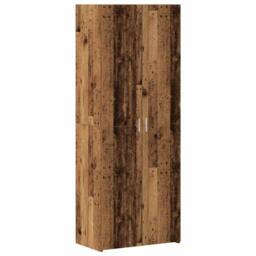 Berkfield Home Storage Cabinet Old Wood 70x42.5x225 cm Engineered Wood in Brown - thumbnail 6