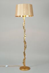 BHS Lighting Brookby Floor Lamp in Gold - thumbnail 1