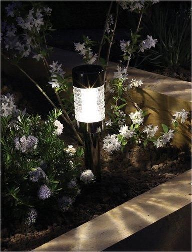 Luxform Solar Macon Garden Spike Stainless Steel in Silver - image 1