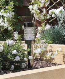 Luxform Solar Macon Garden Spike Stainless Steel in Silver - thumbnail 2